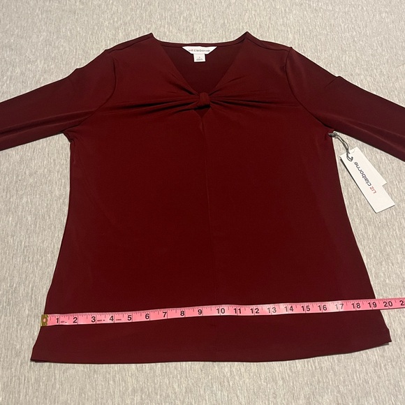 Liz Claiborne Keyhole Knot Blouse NWT - Picture 5 of 10